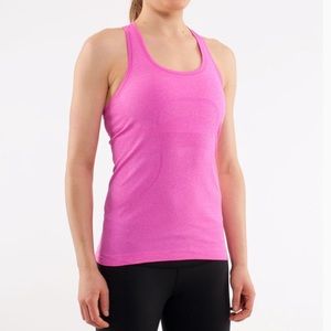 lululemon athletica Tops - Lululemon Swiftly Pink Racerback Size 8 lululemon athletica Tops - Lululemon Swiftly Pink Racerback Size 8